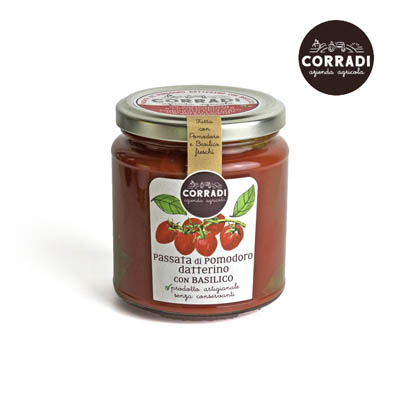 Passata di pomodoro datterino con basilico - Corradi